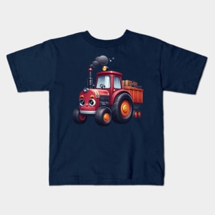 Cute Tractor Kids T-Shirt